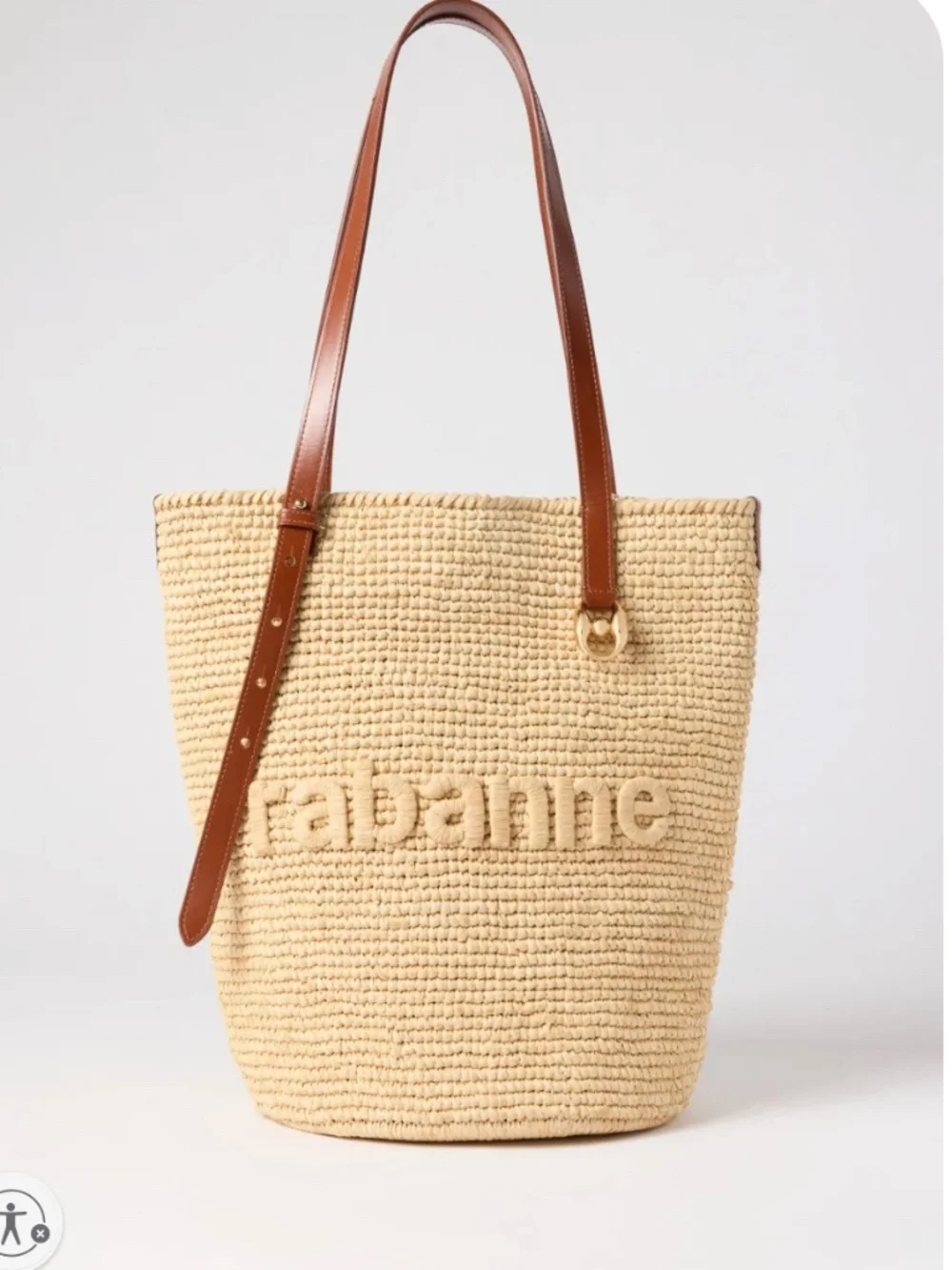 Rabanne Cabas Shoulder Bag Woven - Picture 1 of 10